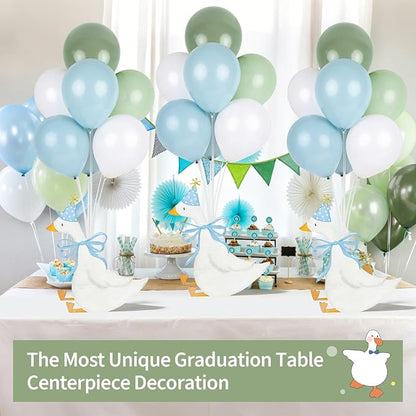 12 Sets One Silly Goose 1st Birthday Decoration Goose Balloon Stand Kit Baby - Image 8