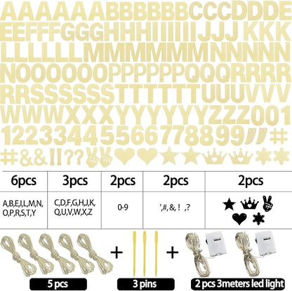 167Pcs DIY Glitter Customizable Banner Kit Custom Banners DIY Happy Birthday - Image 3