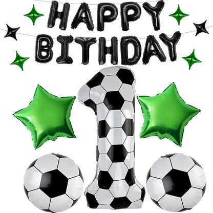40 Inch Soccer Number 1 Balloon Set, Soccer Birthday Party Decorations | Sports by Unknown