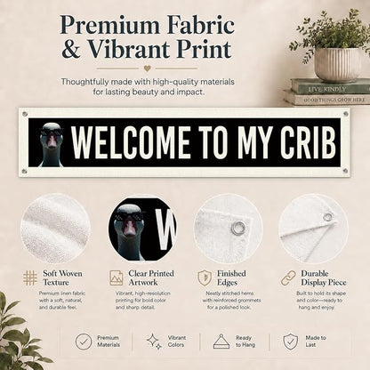 Welcome Banner Funny Home Decor Sign, Modern Hanging Decoration - Image 5