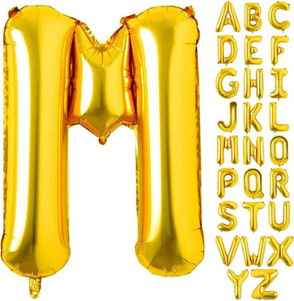 Lovoir 40 Inch Large Gold Letter M Balloons Big Size Jumbo Mylar Foil Helium by Lovoir