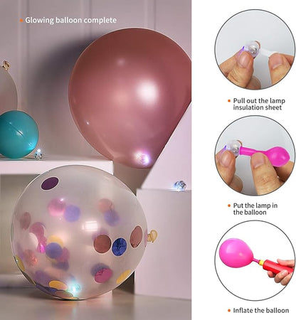 Aogist 100pcs White Balloon Lights, Long Standby Time Waterproof Mini Light - Image 4