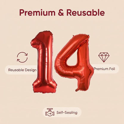 YPSelected 32 Inch Large Foil Helium Number Balloon Birthday Wedding Party 0-9 - Image 6