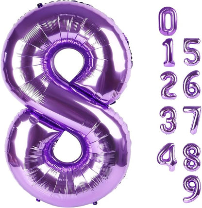 Number 8 Balloons 40 Inch for 8 18 Birthday Party Decorations, by Mluchee