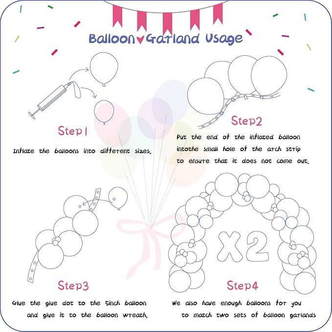 412pcs Pastel Purple Balloon Garland Arch Kit 18 12 10 5 Inch Different Sizes - Image 3
