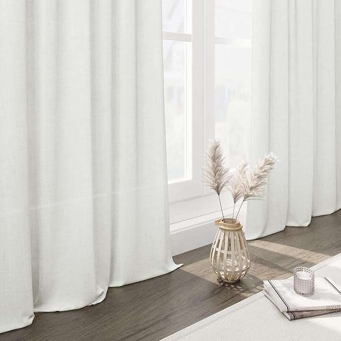 Semi Sheer Linen Curtains 120 Inches Long - Image 6