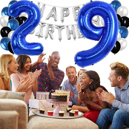 TONIFUL 40 Inch Navy Blue Number 2 Balloons Large Foil 2nd Birthday Decor | - Image 4