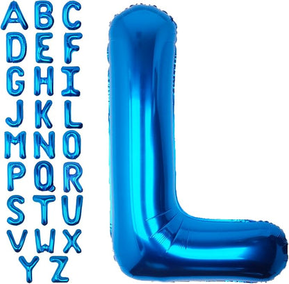 40 Inch Blue Letter L Balloon Big Foil Helium Letter Balloons A-Z | Giant Large by SULALABOO