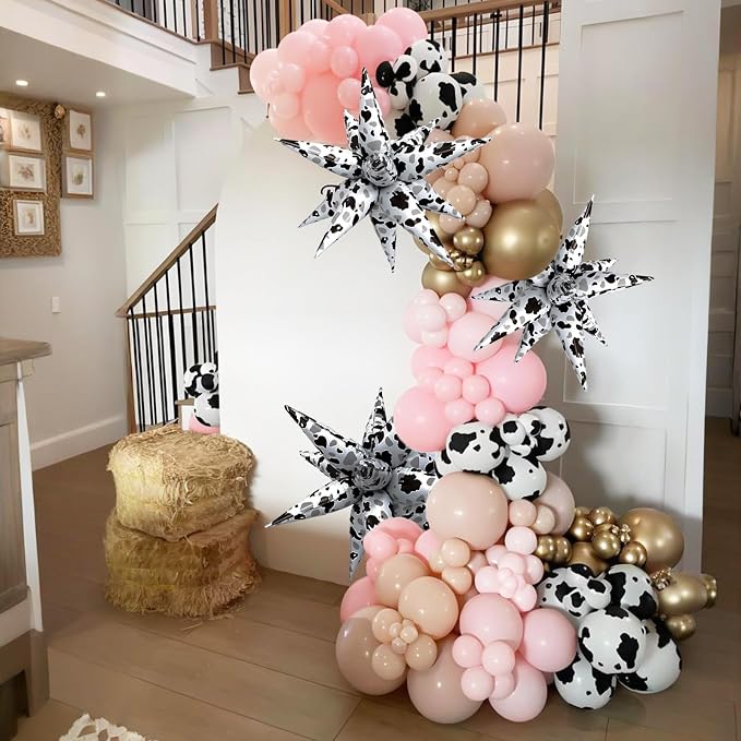 Cow Balloons Cow Print Balloon Black White Western Cowboy Cowgirl Balloons - Image 5