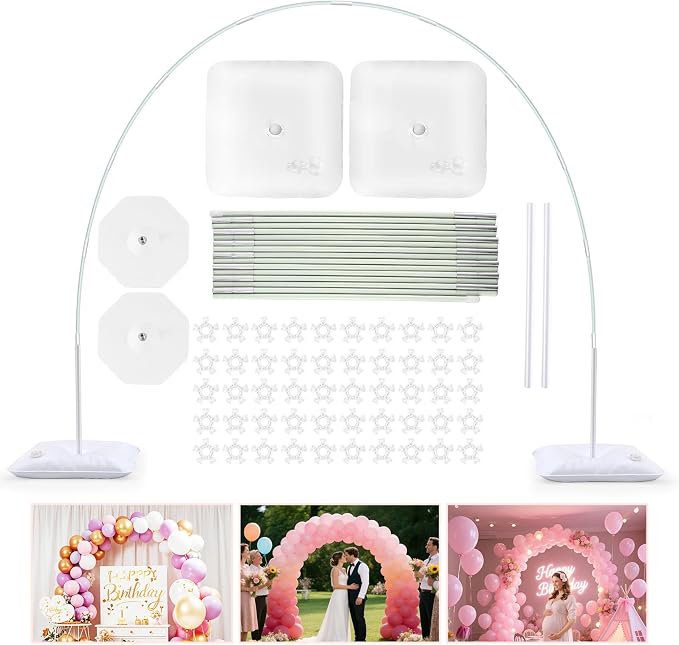 Upgraded Balloon Arch Kit, Large Adjustable Stand by Unknown