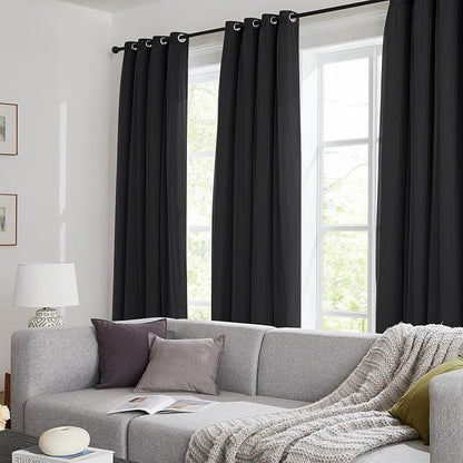100% Blackout Curtains for Bedroom, Double Layer Black Curtains, Room Darkening - Image 9