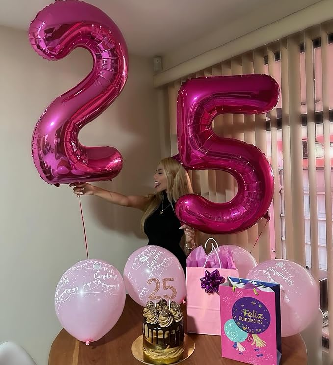 Hot Pink 7 Balloon - Image 3