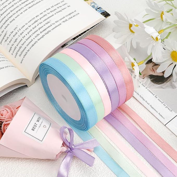 Pastel Ribbon Set Easter Ribbon Set Graduation Ribon Rainbow Class of 2025 - Image 3