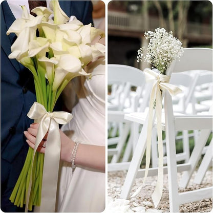 KINGLAKE Ivory Satin Ribbon - Image 6