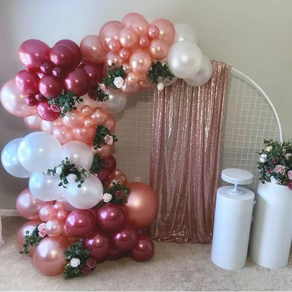 Burgundy Rose Gold Balloon - Image 6