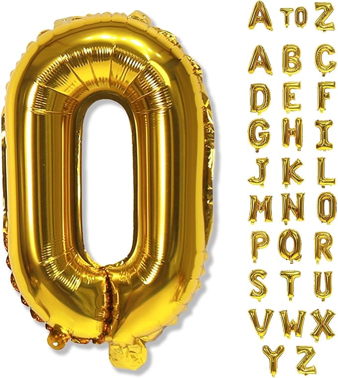 Foil Letter Balloons 40 Inch, Giant Alphabet O Customize Balloons, Large Self by Lingqiang