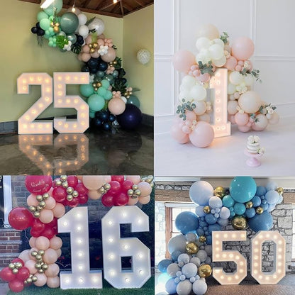 3FT Light Up Numbers Letters, Mosaic Numbers - Image 7