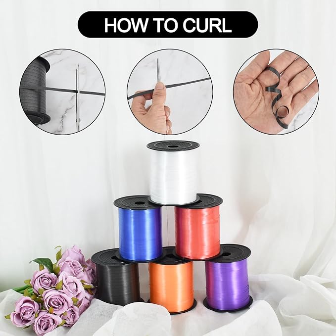 TONIFUL 500 Yards Curling Ribbon-Balloon Ribbon-Balloon String - Image 3