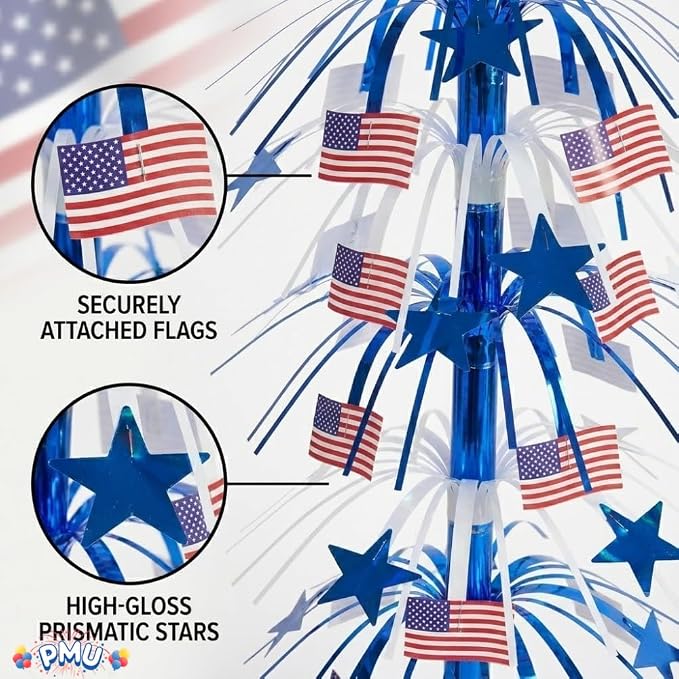 PMU 12 Pcs 21 Inch Patriotic Centerpieces - Image 3