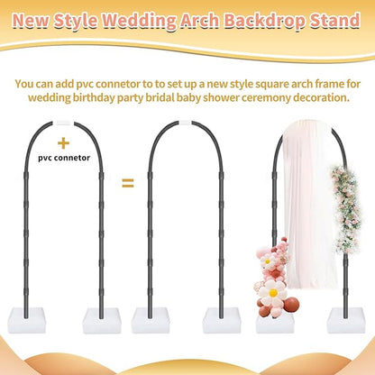 Bazen Balloon Arch Kits 8.2FT & 6FT Black Balloon Arch Stand - Image 5