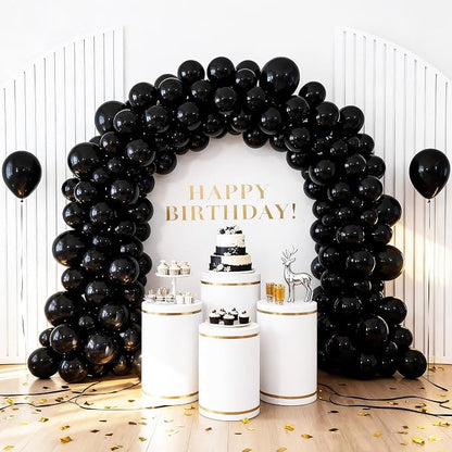 LOLStar Black Balloons, 12 inch Latex Round Balloon | Baby Shower, Graduation - Image 6