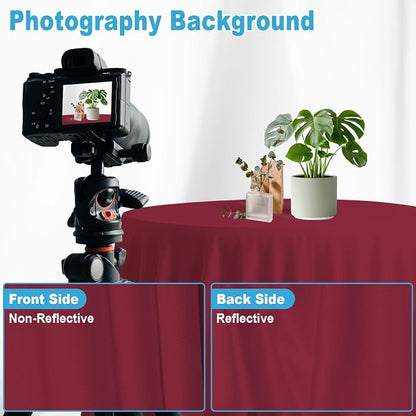 Burgundy Photography Backdrop for Photoshoot, 5x7 FT | Versatile Studio Photo - Image 7