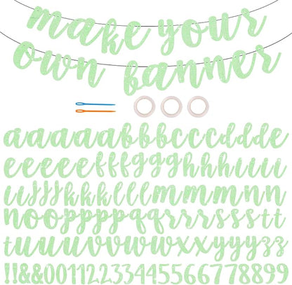 BEISHIDA 116 PCS A-Z DIY Letter Banner Kit Make Your Own Banner，Including 111 by Beishida