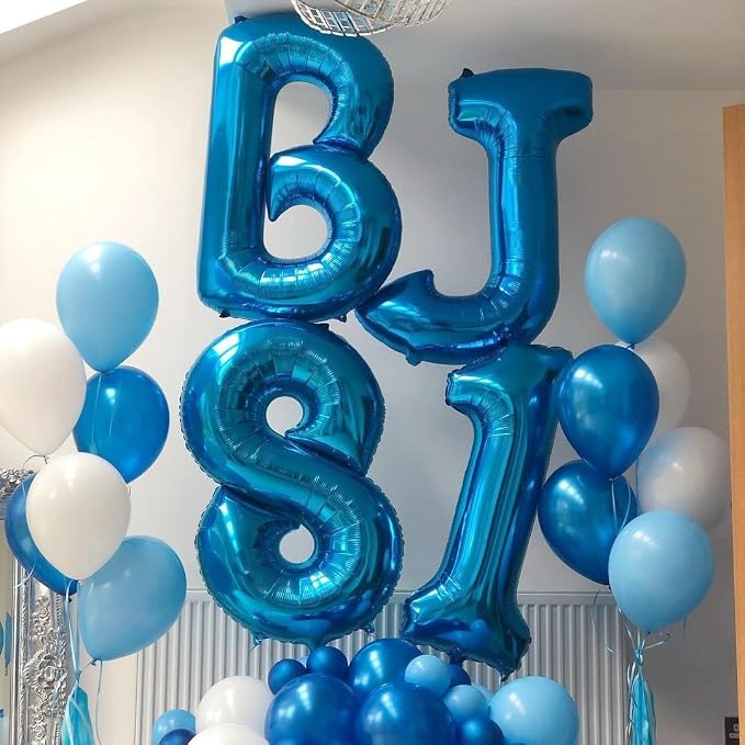 Blue Letter Y Balloon, Y Balloons Letter - Image 4