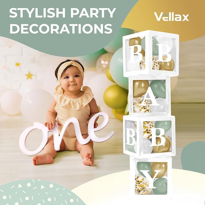 44-Piece Baby Shower Decorations - Image 8