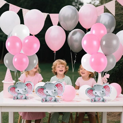 6 Sets Elephant Baby Shower Balloon Stand Kit - Image 6