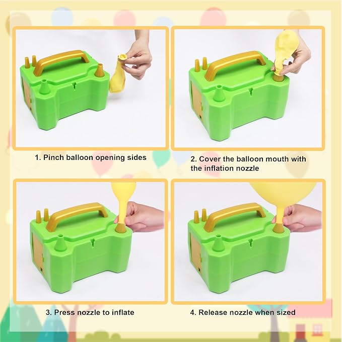 3-in-1 Balloon Electric Inflation & Vacuum Electric Pump | Fast - Image 4