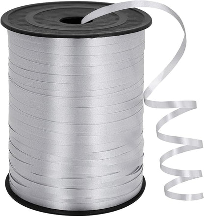 500 Yards Silver White Curling Ribbon Balloon Ribbon Balloon Stringfor Wedding by Gliberli
