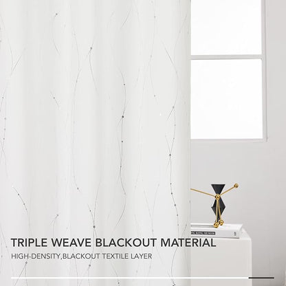 Deconovo Living Room Curtains 108 Inch Long, Thermal Insulated, Room Darkening - Image 5