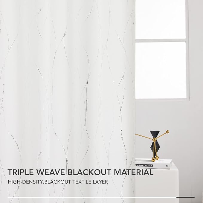 Deconovo Living Room Curtains 54 Inches Long, Thermal Insulated, Room Darkening - Image 5