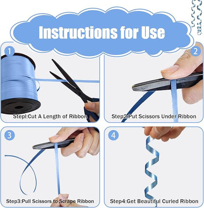 500 Yards Curling Ribbon，Light Blue Balloon String Ribbon，for Gift - Image 3