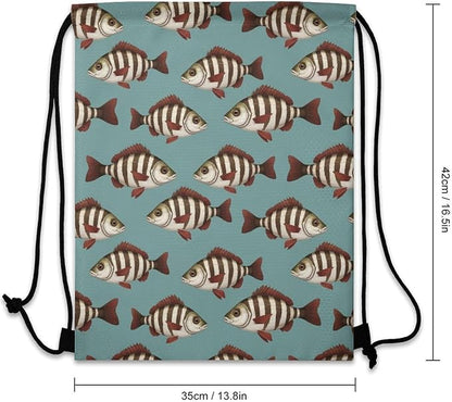 Gym Drawstring Bag Sports Sackpack Waterproof String Backpack - Image 3