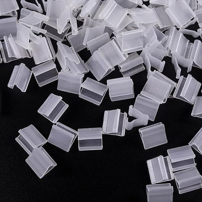 200PCS Clear Plastic V Balloon Clips - Image 3
