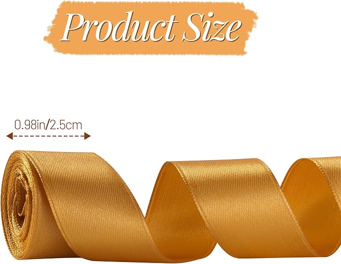 LIUYAXI 1 Inch Satin Ribbon Set – 20 Rolls Rainbow Ribbon, 5 Yards Each - Image 3