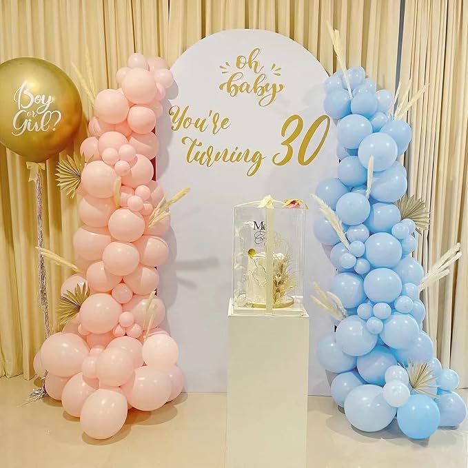 FOTIOMRG Blue Balloons 12 inch 50 Pack Light Blue Latex Party Balloons | - Image 5
