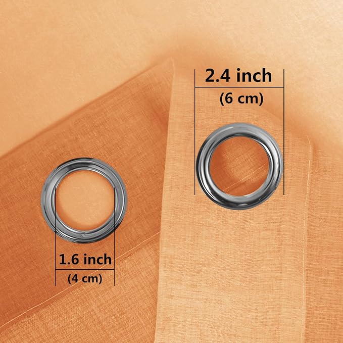 DWCN Ombre Short Sheer Curtains - Image 3