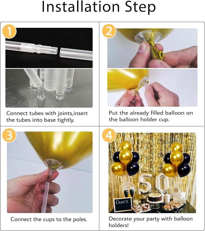 7 Sets Balloon Stand Kits, Balloon Sticks Holder - Image 7