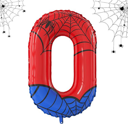 40 Inch Giant Spider Theme Number Foil Balloons by SIXONEAIEN