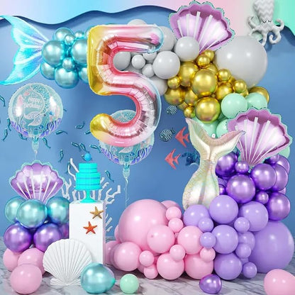 Mermaid Birthday Decorations Mermaid Balloons - Image 5