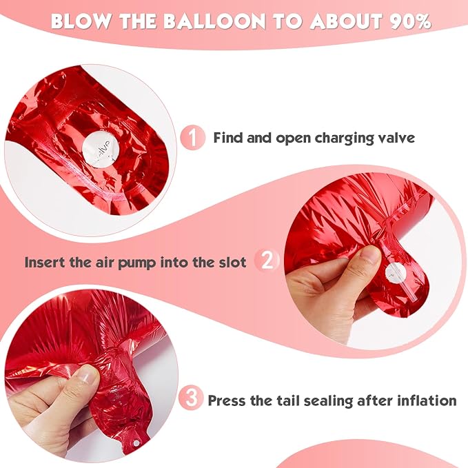 40 Inch Red Number 3 Balloon Birthday Party Decorations - Image 6