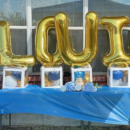 40 Inch Letter Balloons Gold Foil - Image 3