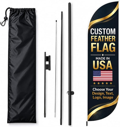 Custom Feather Flag by BCB Print, Personalized Swooper Flag by BCB