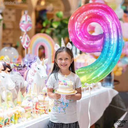 KatchOn, Rainbow Number 9 Balloon - Image 7