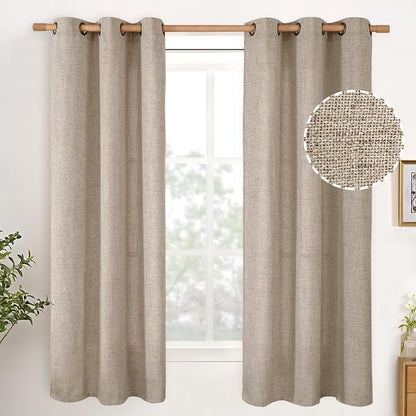 YoungsTex 63 Inch Long Linen Curtains by YoungsTex