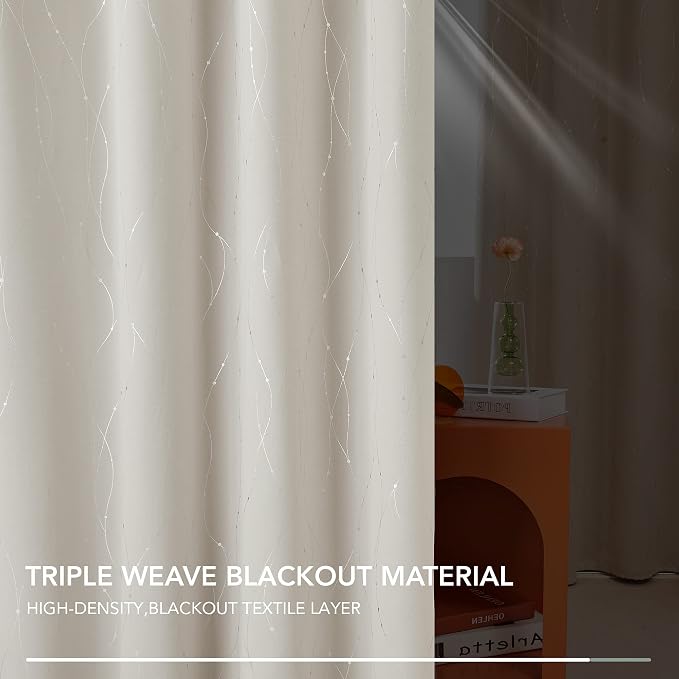 Deconovo Living Room Curtains 72 Inches Long, Thermal Insulated, Room Darkening - Image 9