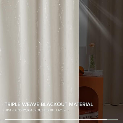 Deconovo Living Room Curtains 72 Inches Long, Thermal Insulated, Room Darkening - Image 4